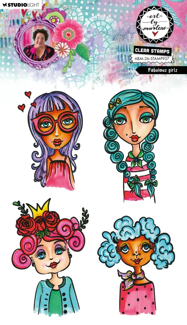 Art by Marlene 2026 Clear Stamp Fabulous Girls Mädchenmotive