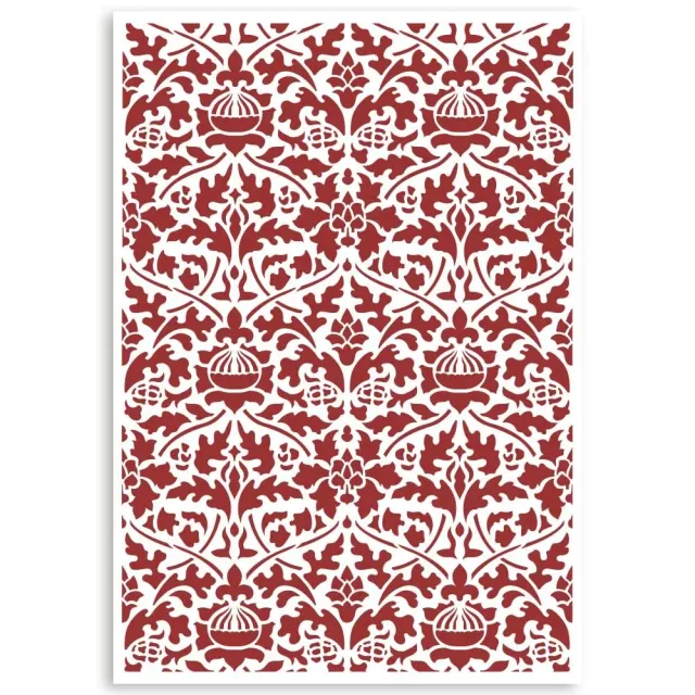 Stamperia Casa Granada KSG484 Schablone A4 Wallpaper Pattern