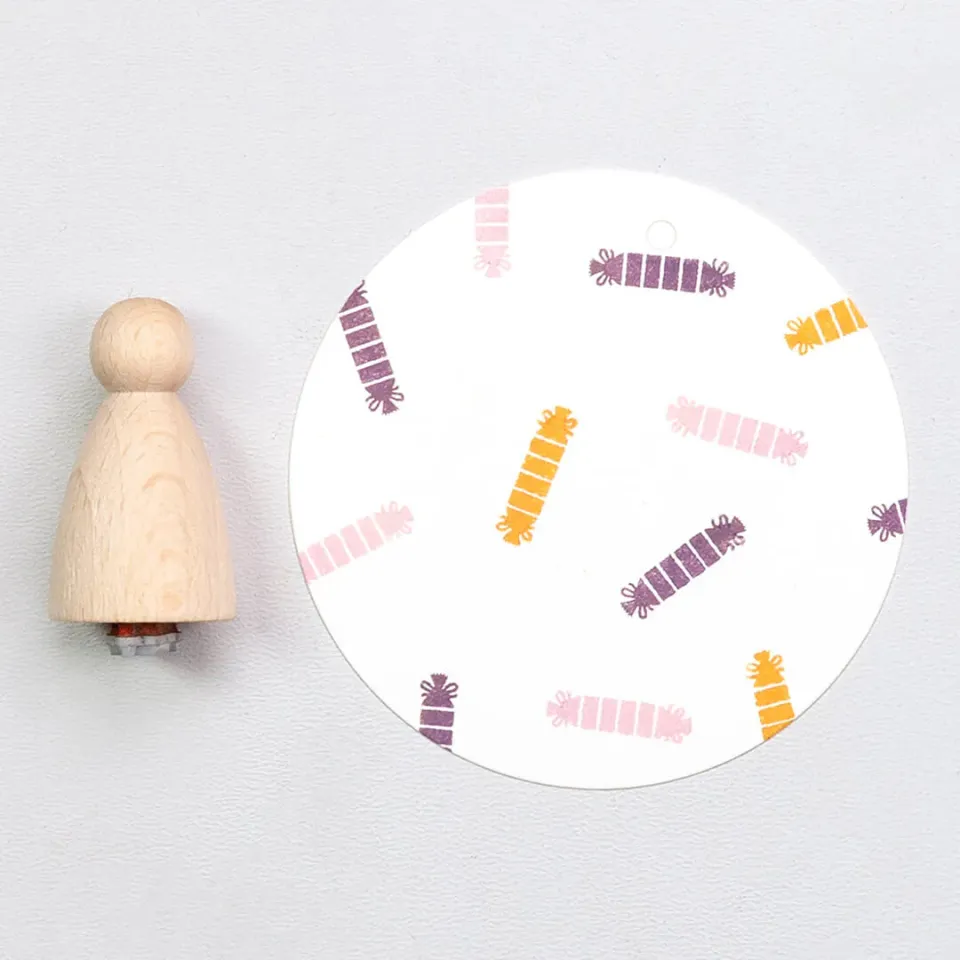 Perlenfischer Candy Gift Stempel 18 mm Holz