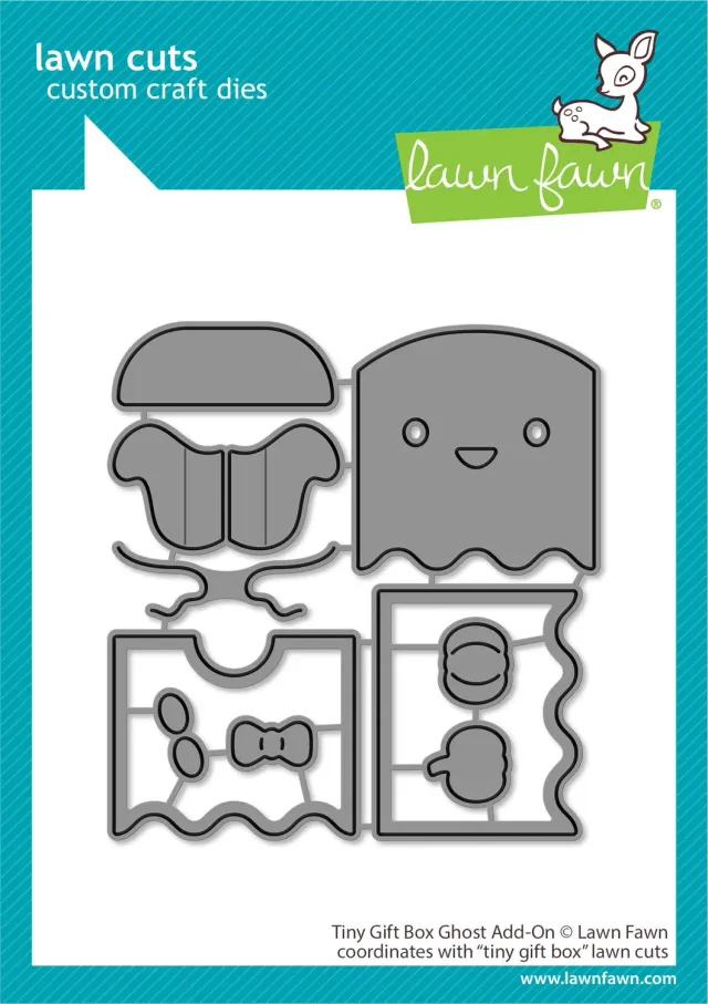 Lawn Fawn Tiny Gift Box Ghost Add-On Stanzen 10-teilig
