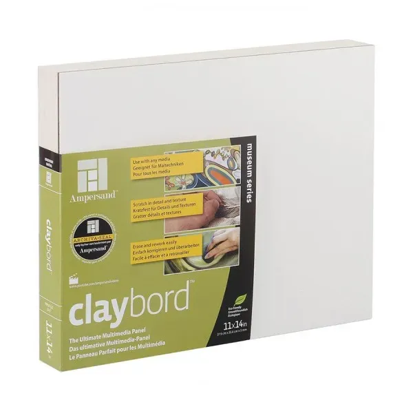 Lavinia Stamps Claybord 4x4 Malkarton 4er Pack glatt
