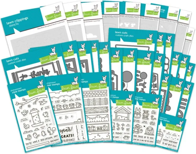 Lawn Fawn April 2025 Bundle Stempelset Frühling