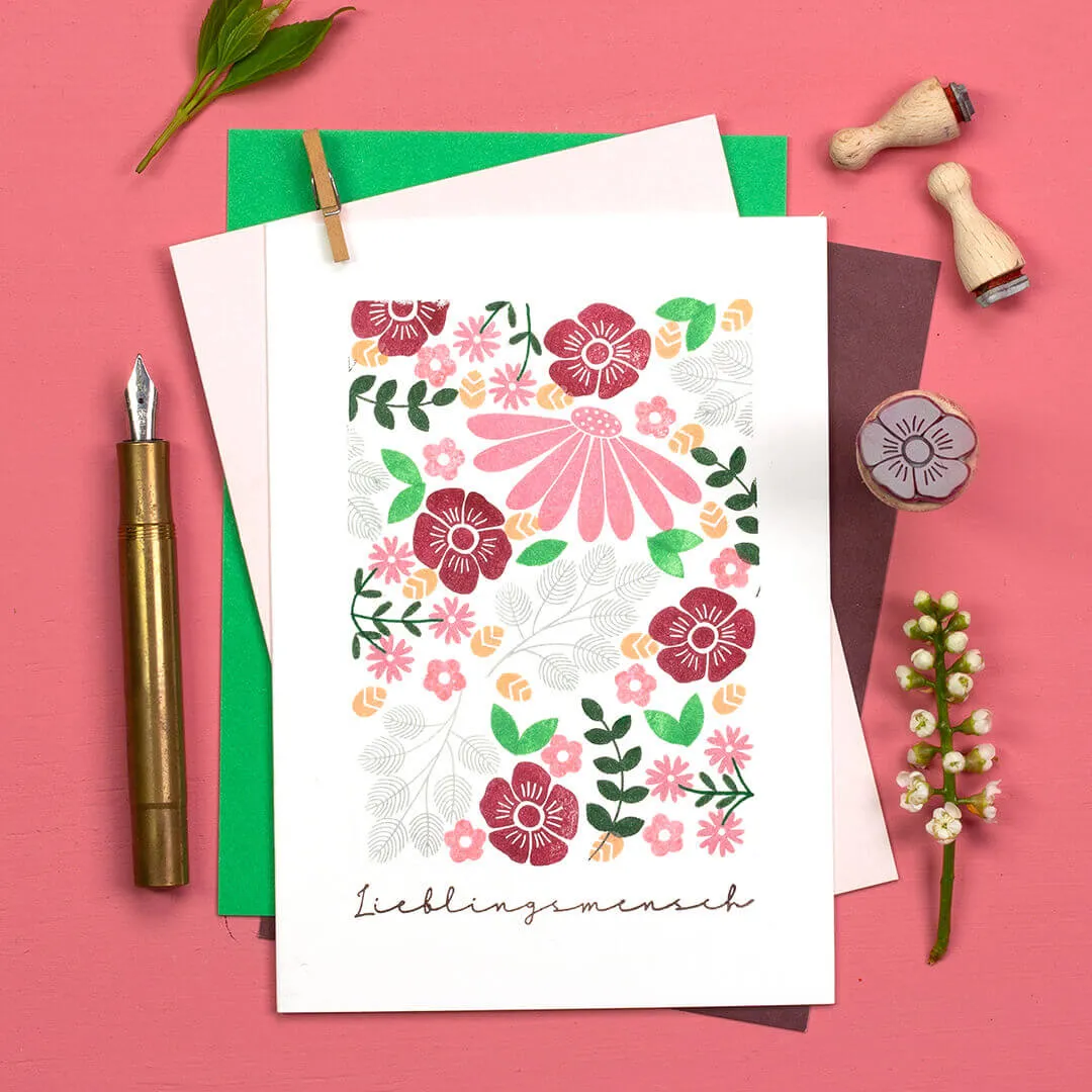 Perlenfischer Anemone Stempel 19x18 mm Blume