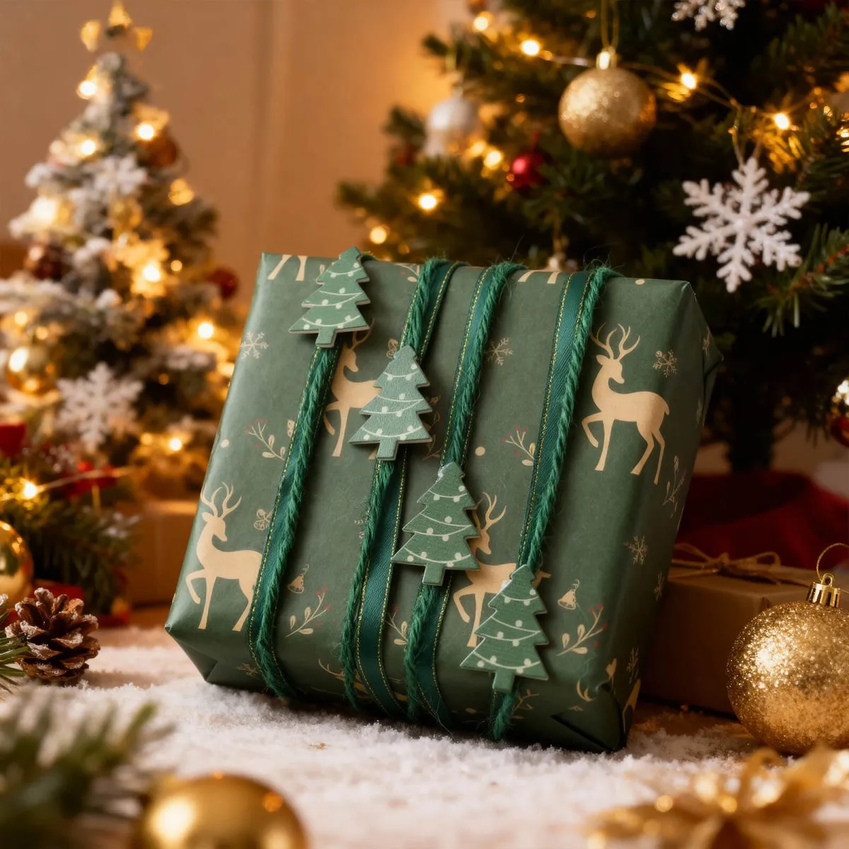 Ieebee Christmas Tree and Gift Dekoband 5 m Weihnachten