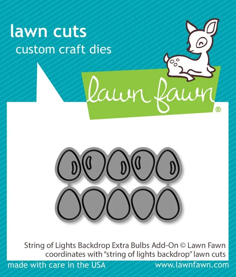 Lawn Fawn String of Lights Extra Bulbs Stanzschablonen Add-On