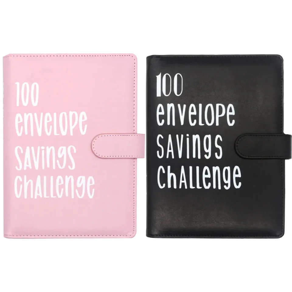 Ieebee 100 Umschläge Sparchallenge Budget Rosa