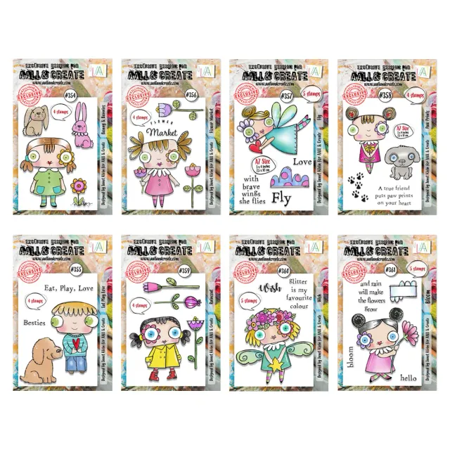AALL and Create Love Market Stempelset 8x A7 Liebe