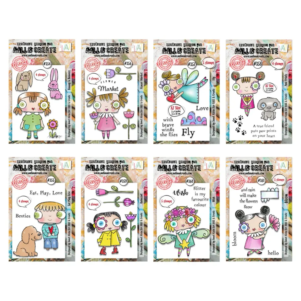 AALL and Create Love Market Stempelset 8x A7 Liebe