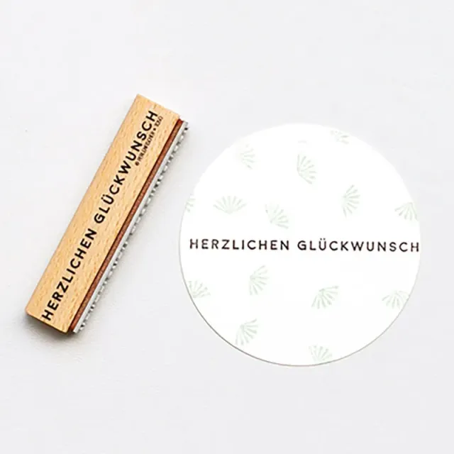 Perlenfischer Herzlichen Glu00fcckwunsch 2 Stempel 4x71 mm
