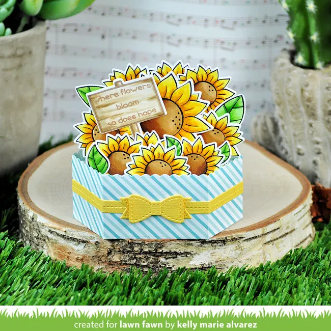 Lawn Fawn Our Friendship Grows LF556 Stempel Sonnenblumen