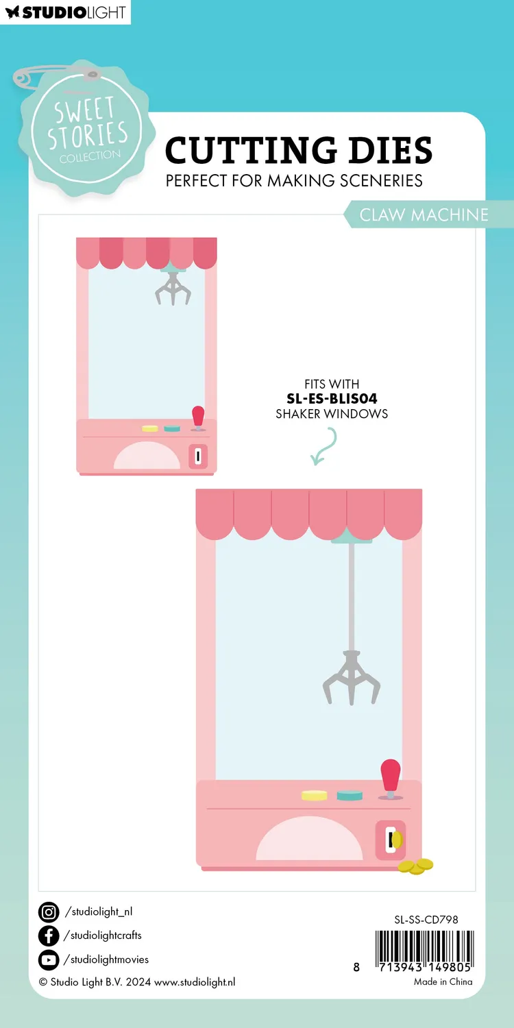 StudioLight Sweet Stories Claw Machine Stanzschablone