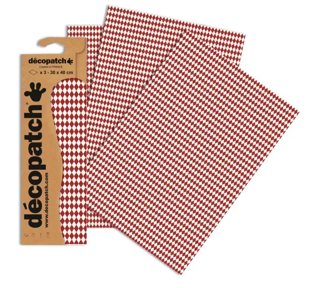 décopatch C738O Papier No.738 Rauten 3 Bögen