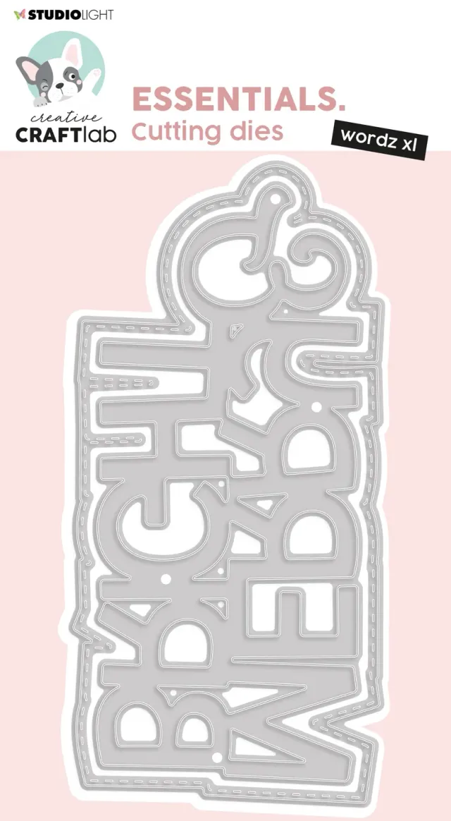 StudioLight Creative Craftlab Wordz XL Merry and Bright Stanzschablone Weihnachten