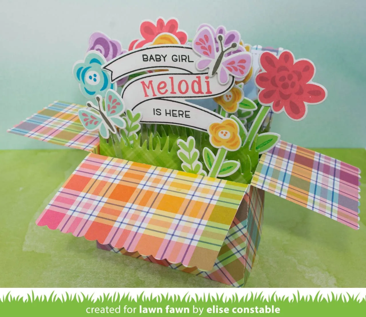 Lawn Fawn Scalloped Box Card Pop-Up Stanzen Set