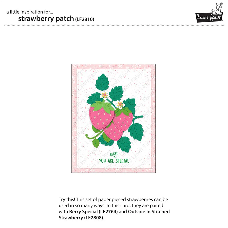 Lawn Fawn Strawberry Patch Stanzschablonen LF2810