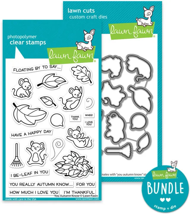Lawn Fawn You Autumn Know Bundle Stempel + Stanzen Herbst