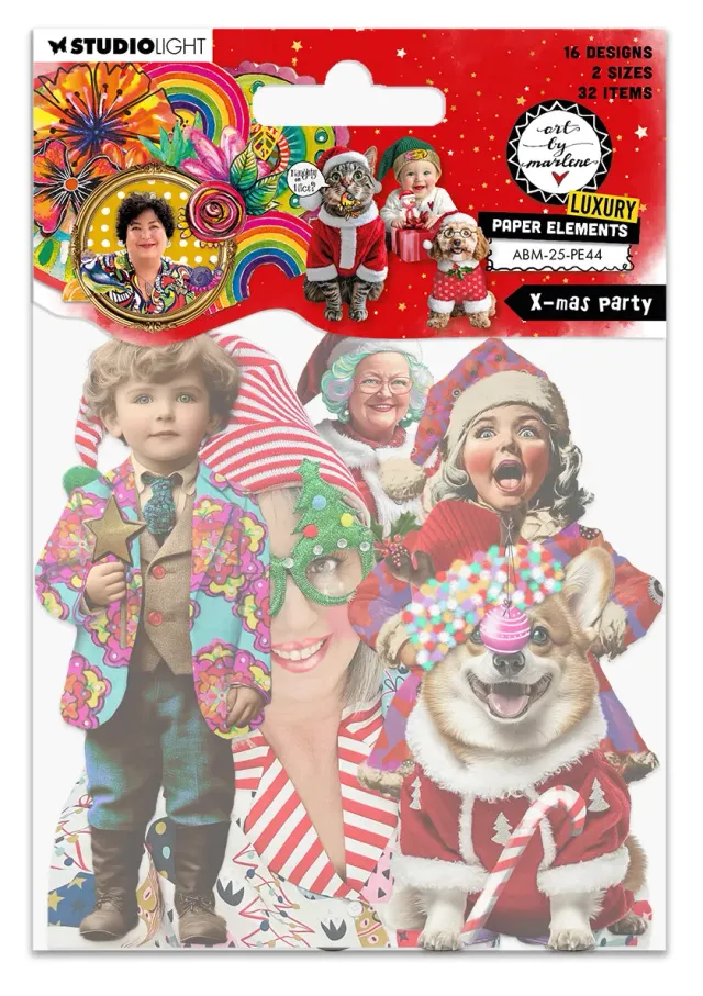 Art by Marlene Paper Elements X-mas party 32-teilig