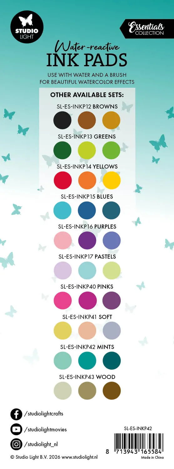 StudioLight Essentials Water-reactive Ink Pads Stempelkissen Mints