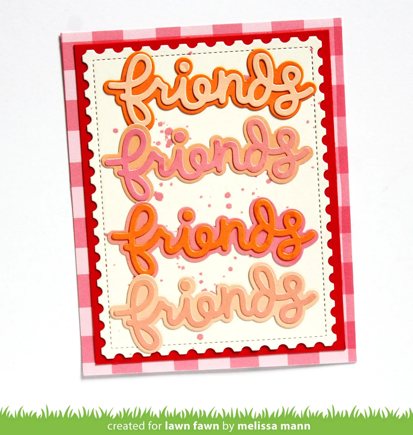 Lawn Fawn Lawn Cuts Scripty Friends Outline Add-On Stanze 1-tlg