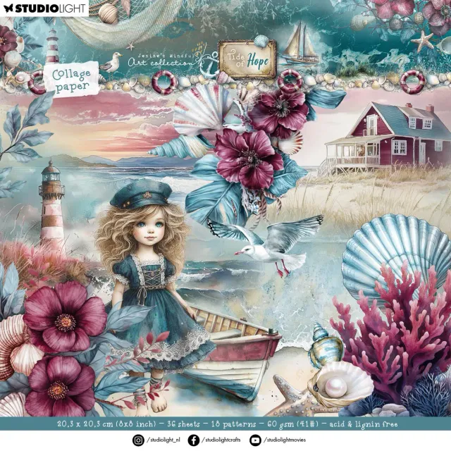 StudioLight Tide of Hope Collage Papierblock 36 Blatt