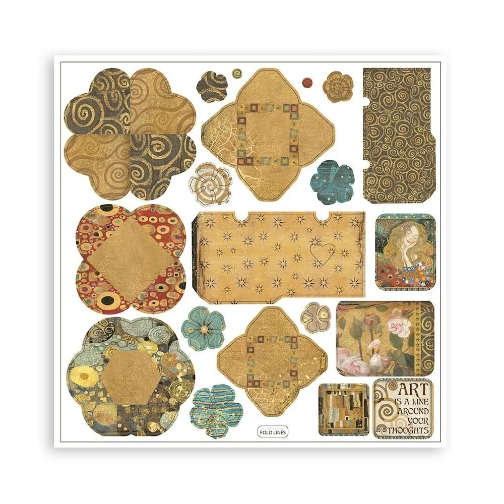 Stamperia Klimt SBPOP07 3D Papier Kit 10x15 cm