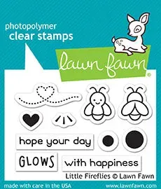 Lawn Fawn Little Fireflies Clear Stamps Glühwürmchen Mini