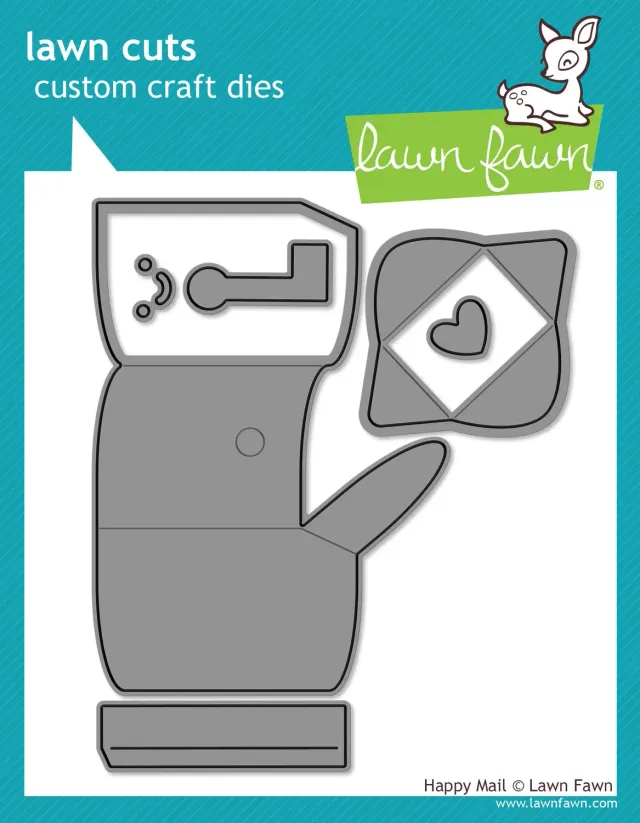 Lawn Fawn Lawn Cuts Happy Mail Stanzschablonen Briefkasten interaktiv