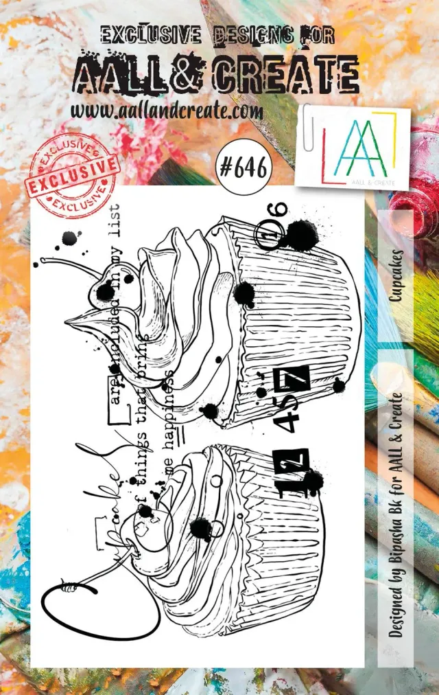 AALL and Create 646 Cupcakes Clear Stamps A7 Cupcake-Motiv