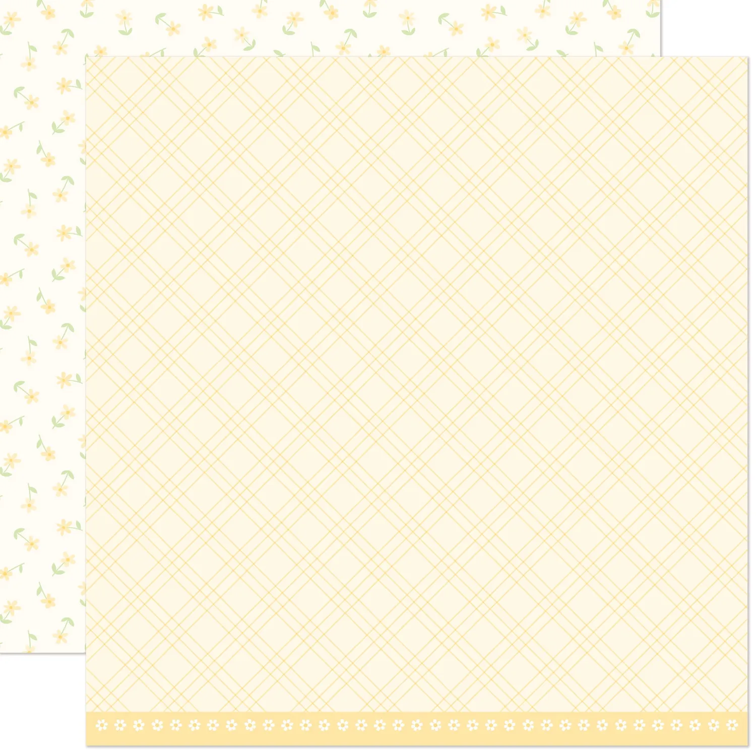 Lawn Fawn Bitsy Blooms Daisy Designpapier 30x30