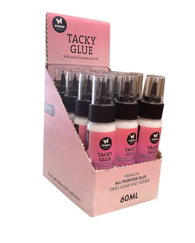 Studio Light Essentials Tacky Glue Bastelkleber 12 x 60 ml