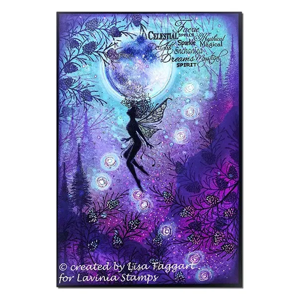 Lavinia-Stamps Fir Cone Branch Stempel Tannenzapfen