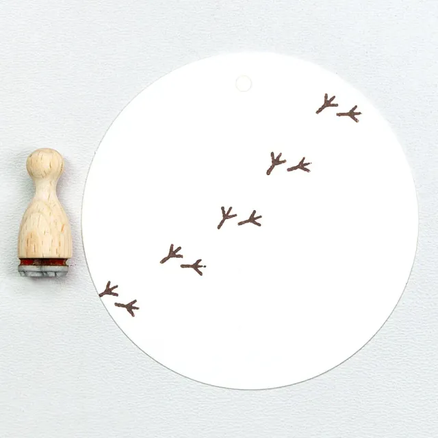 Perlenfischer Bird traces Stempel 5x9 mm Vogelspuren