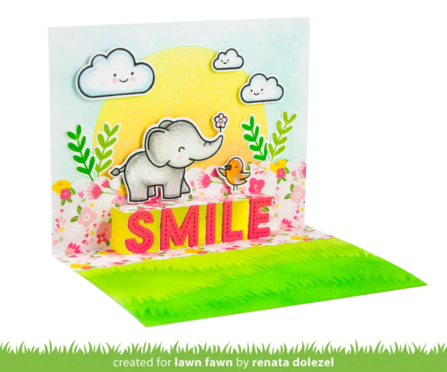 Lawn Fawn Pop-Up Smile Lawn Cuts Stanzschablone LF2528