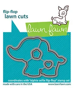 Lawn Fawn Elphie Selfie Flip-Flop Stanzen LF2515