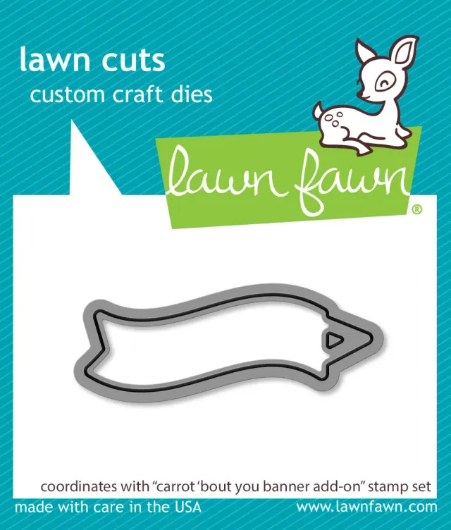 Lawn Fawn Carrot Bout You Banner Stanze Welle 1tlg