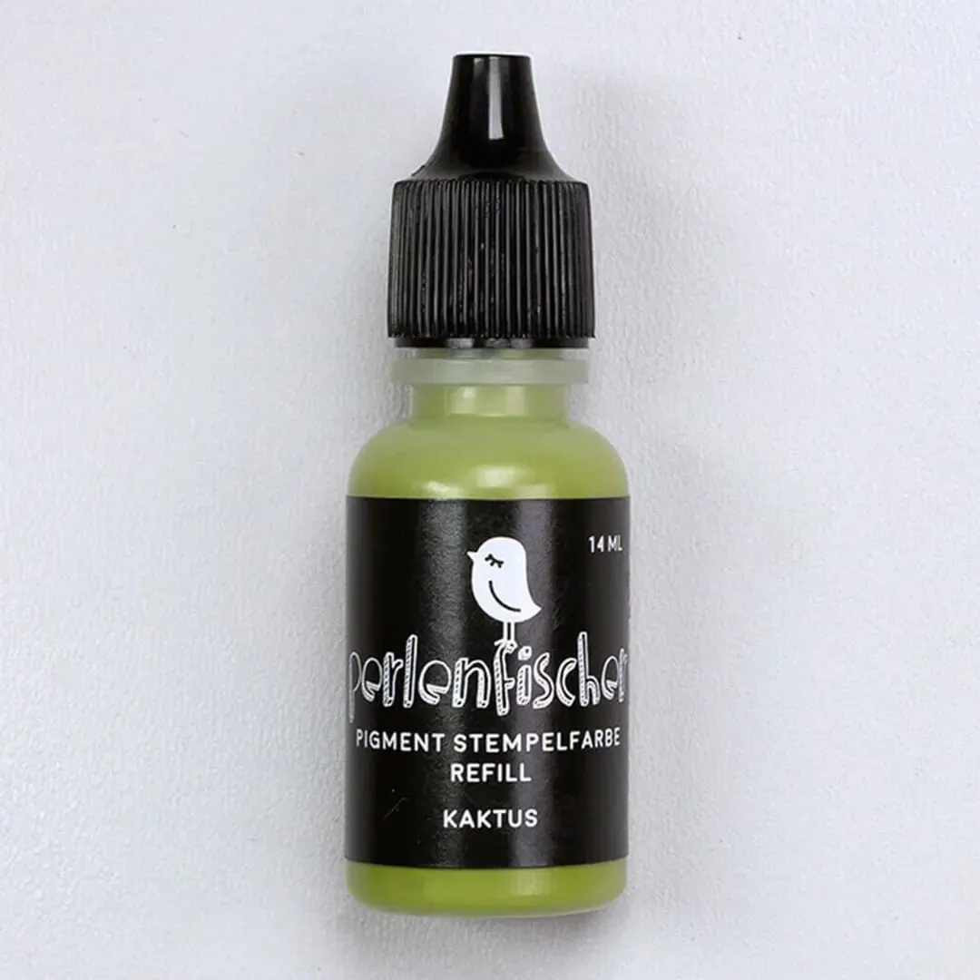 Perlenfischer Pigment Refill Stempelfarbe Kaktus 14 ml lichtecht