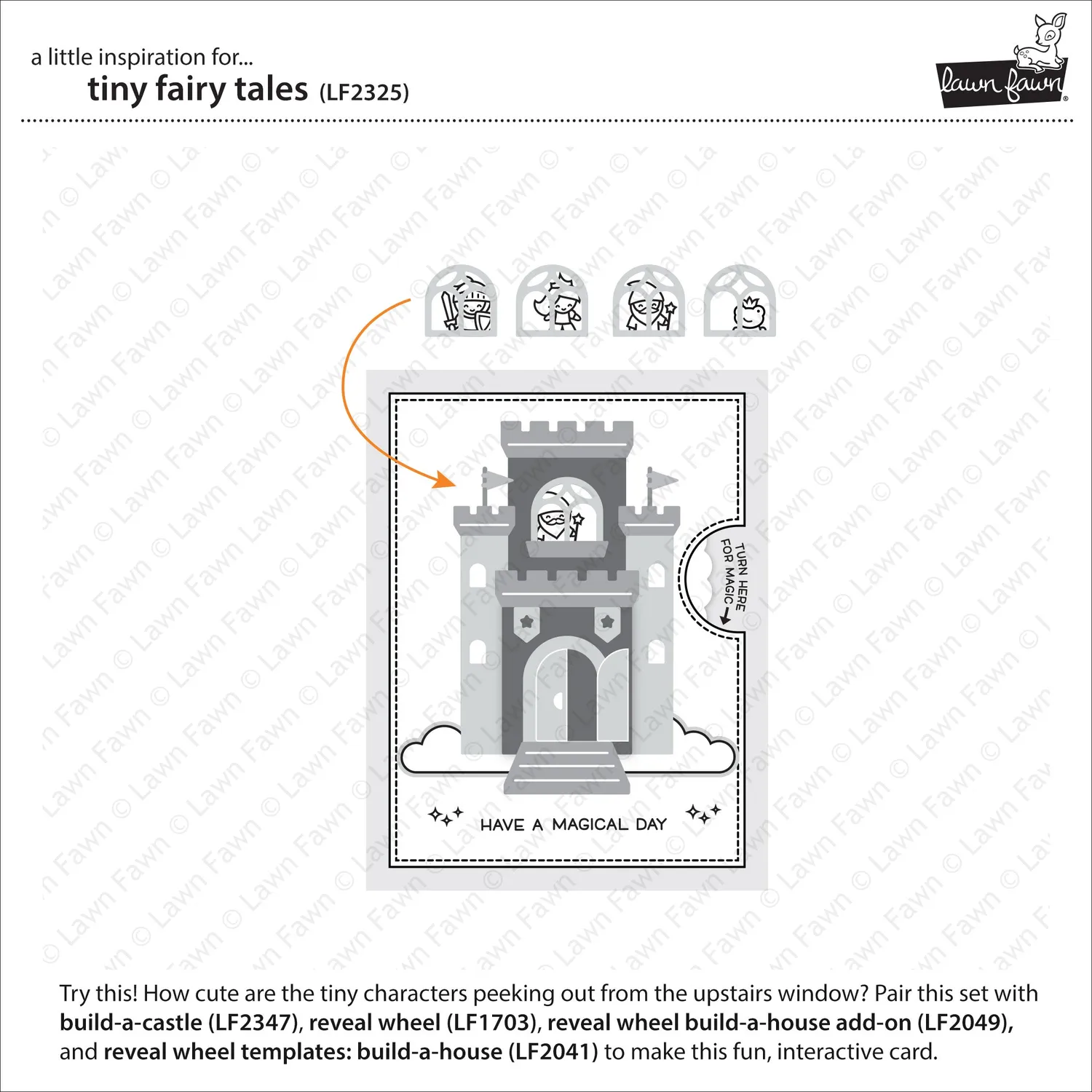 Lawn Fawn Tiny Fairy Tale Mini-Stempelset Märchen