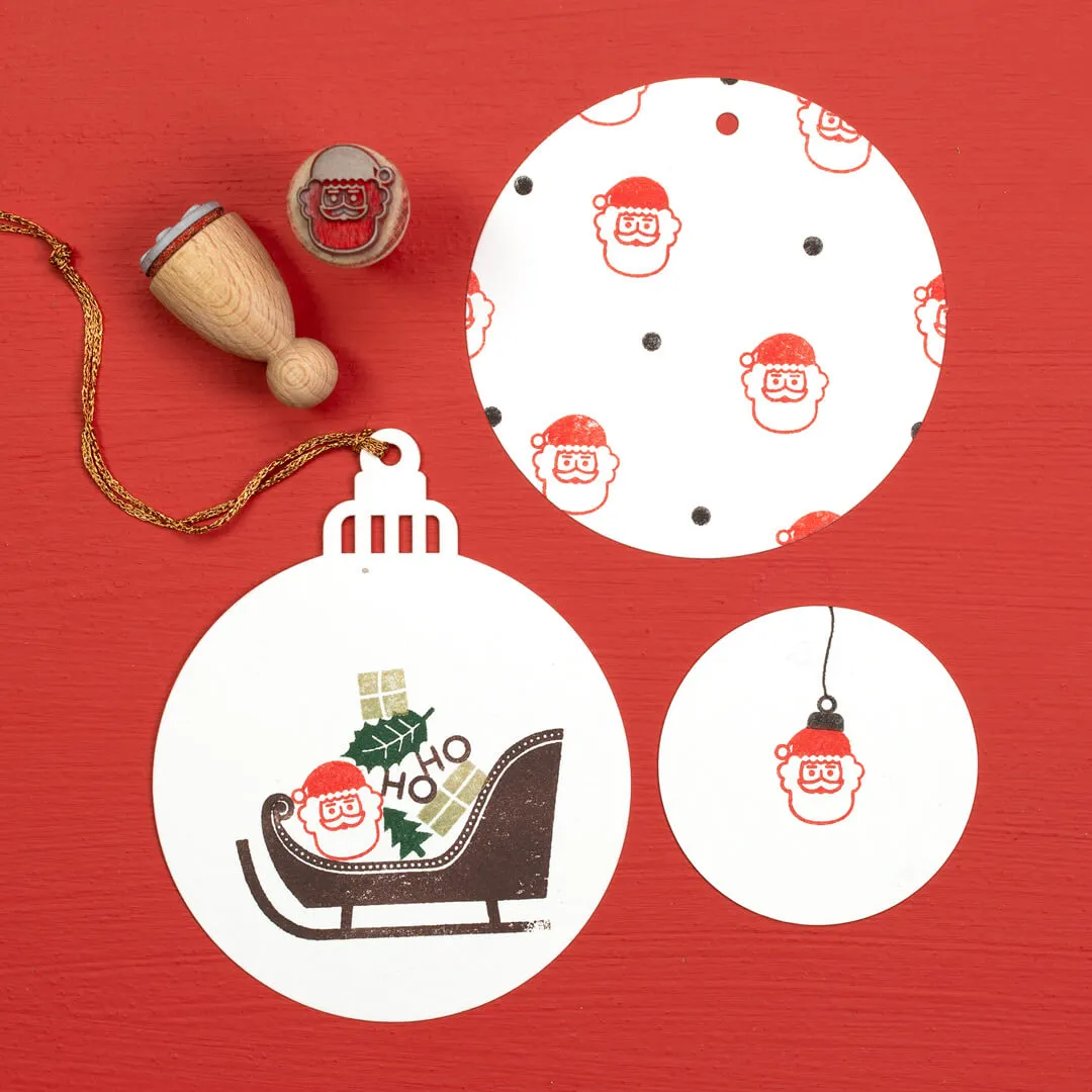 Perlenfischer Santa head small Stempel 16 x 14 mm
