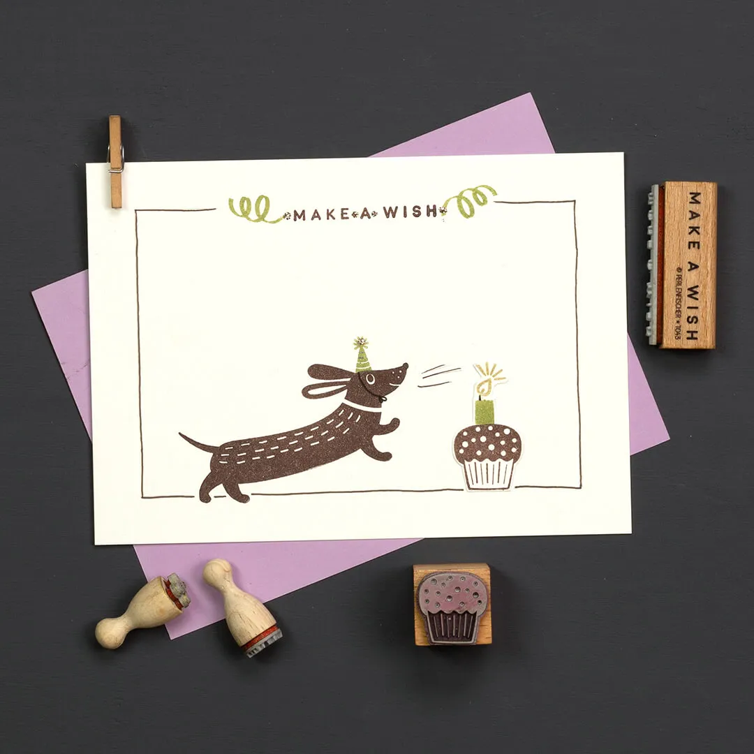 Perlenfischer Stempel Kerze Mini 12x5 mm Geburtstag