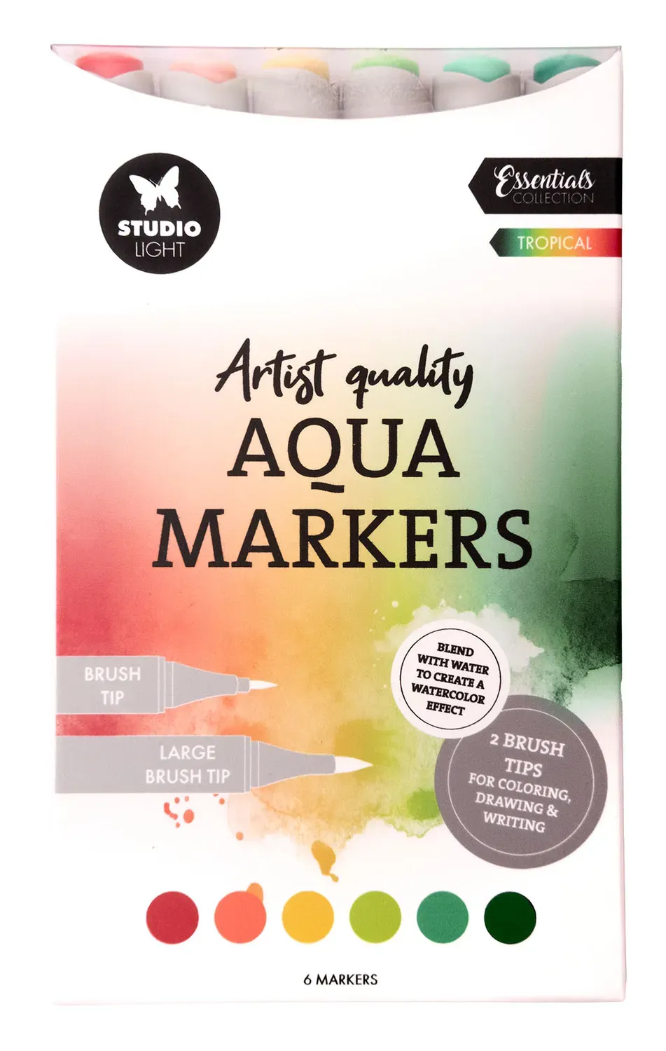 Studio Light Essentials Aqua Marker Tropical 6 Farben
