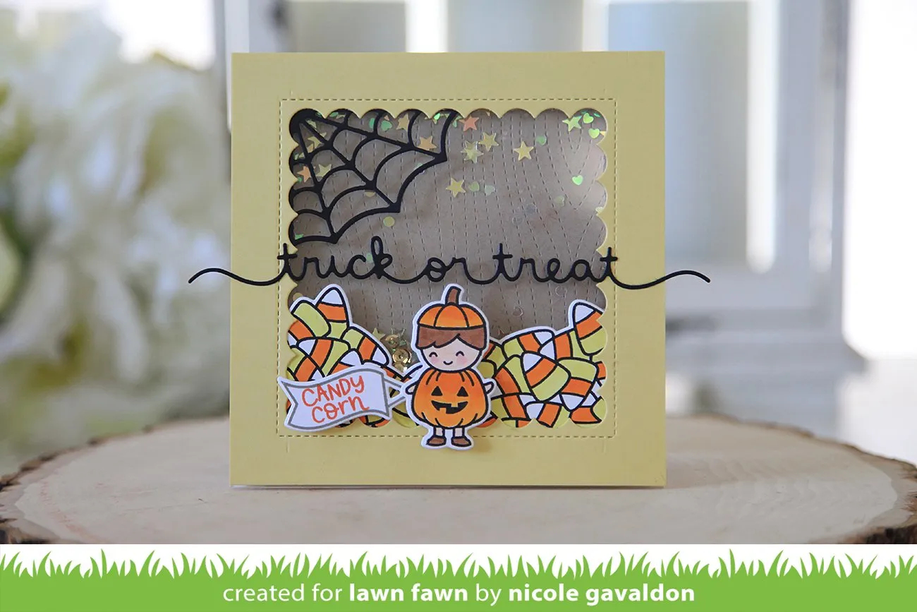 Lawn Fawn Trick or Treat Border Stanzschablone Halloween