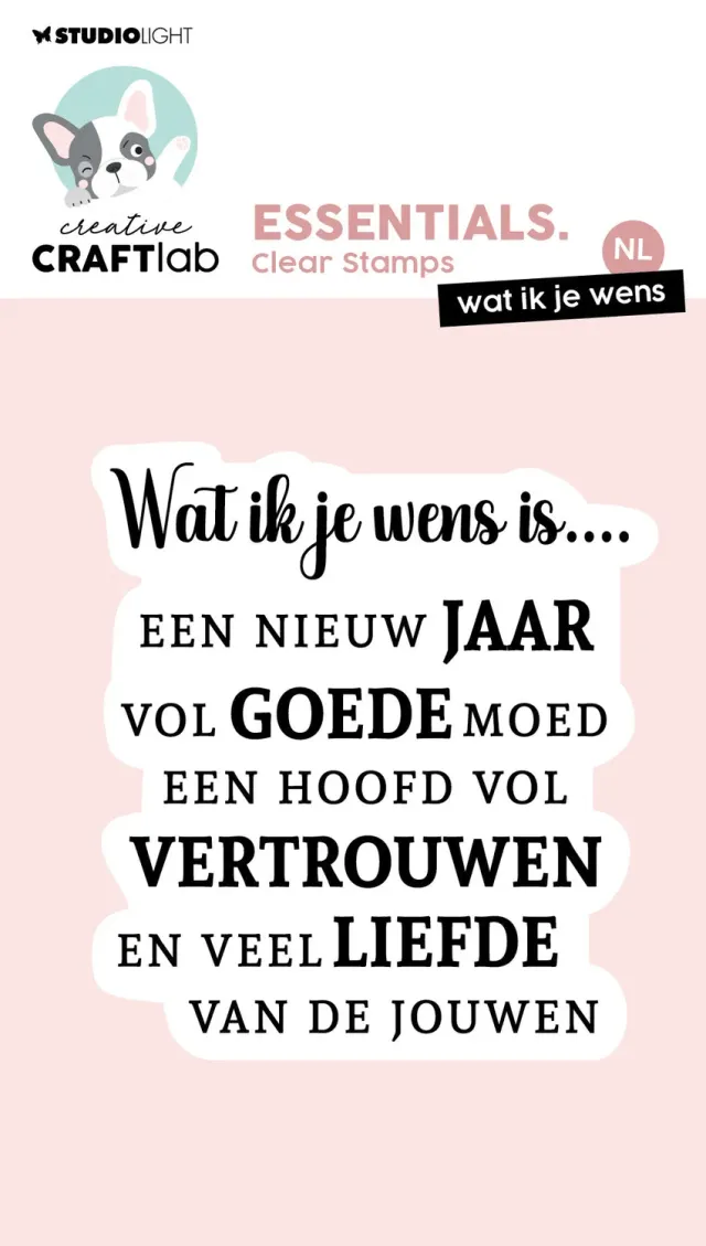 StudioLight Creative Craftlab Wat ik je wens Stempel Sprüche