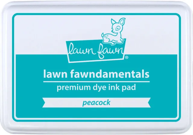 Lawn Fawn Peacock LF927 Stempelkissen Petrol-Blau