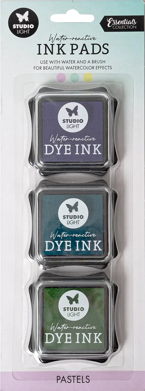 StudioLight Essentials Pastels Stempelkissen 3er Set wasserreaktiv