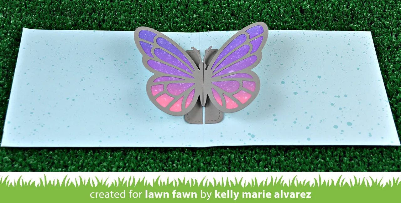 Lawn Fawn Pop-Up Butterfly LF1914 Stanzschablone interaktiv