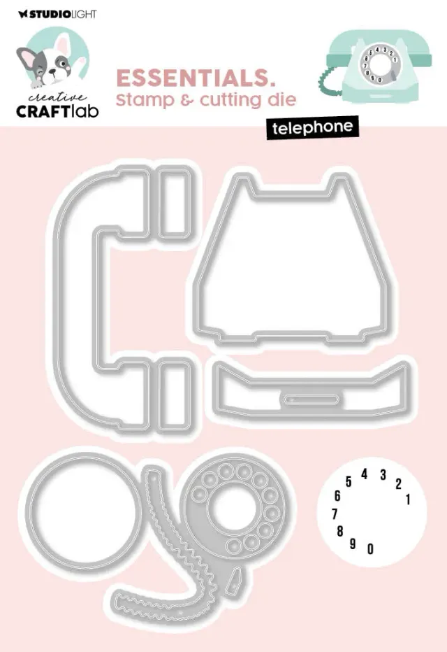 Creative Craftlab Essentials Telephone Stempel + Stanze