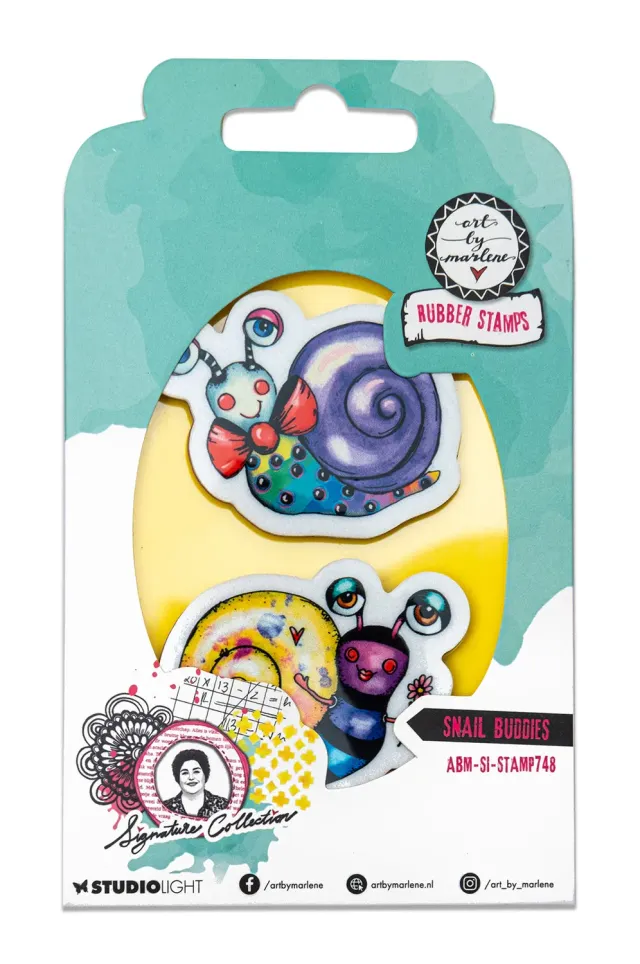 Art by Marlene Signature Cling Stempel Snail Buddies 46x77 mm