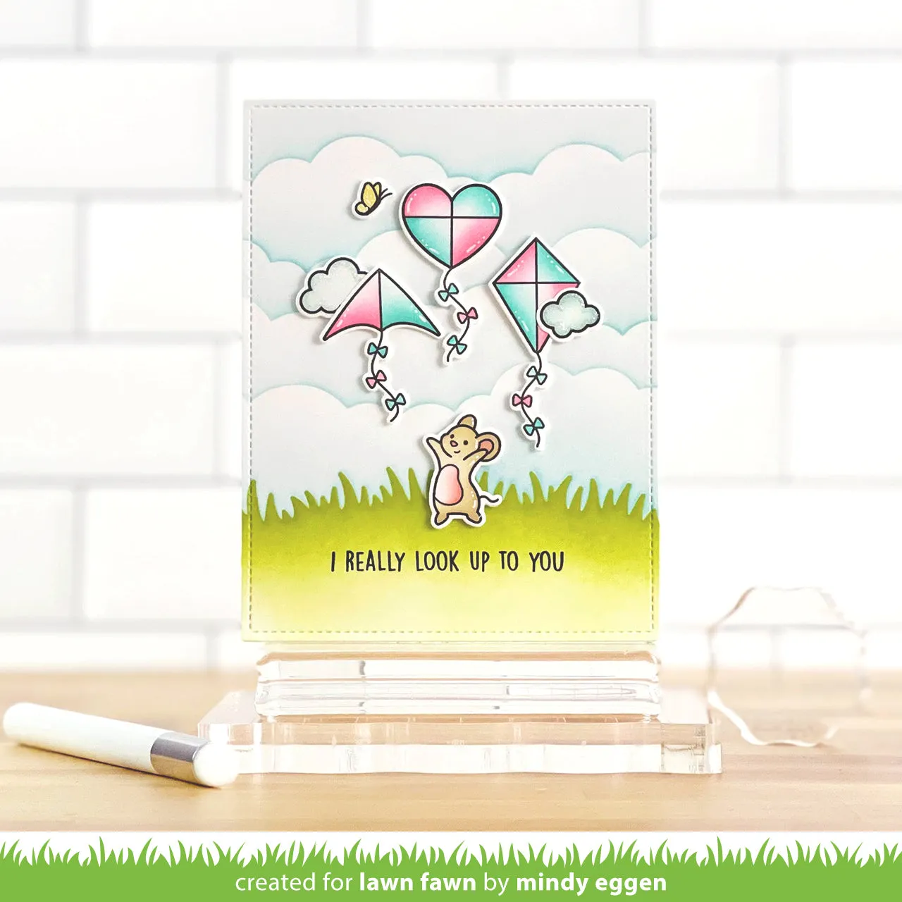 Lawn Fawn Whoosh Kites Coloring Stencils Schablone 3-teilig