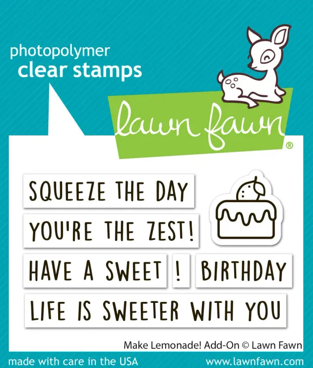 Lawn Fawn Make Lemonade Add-On Stempelset Zitrone