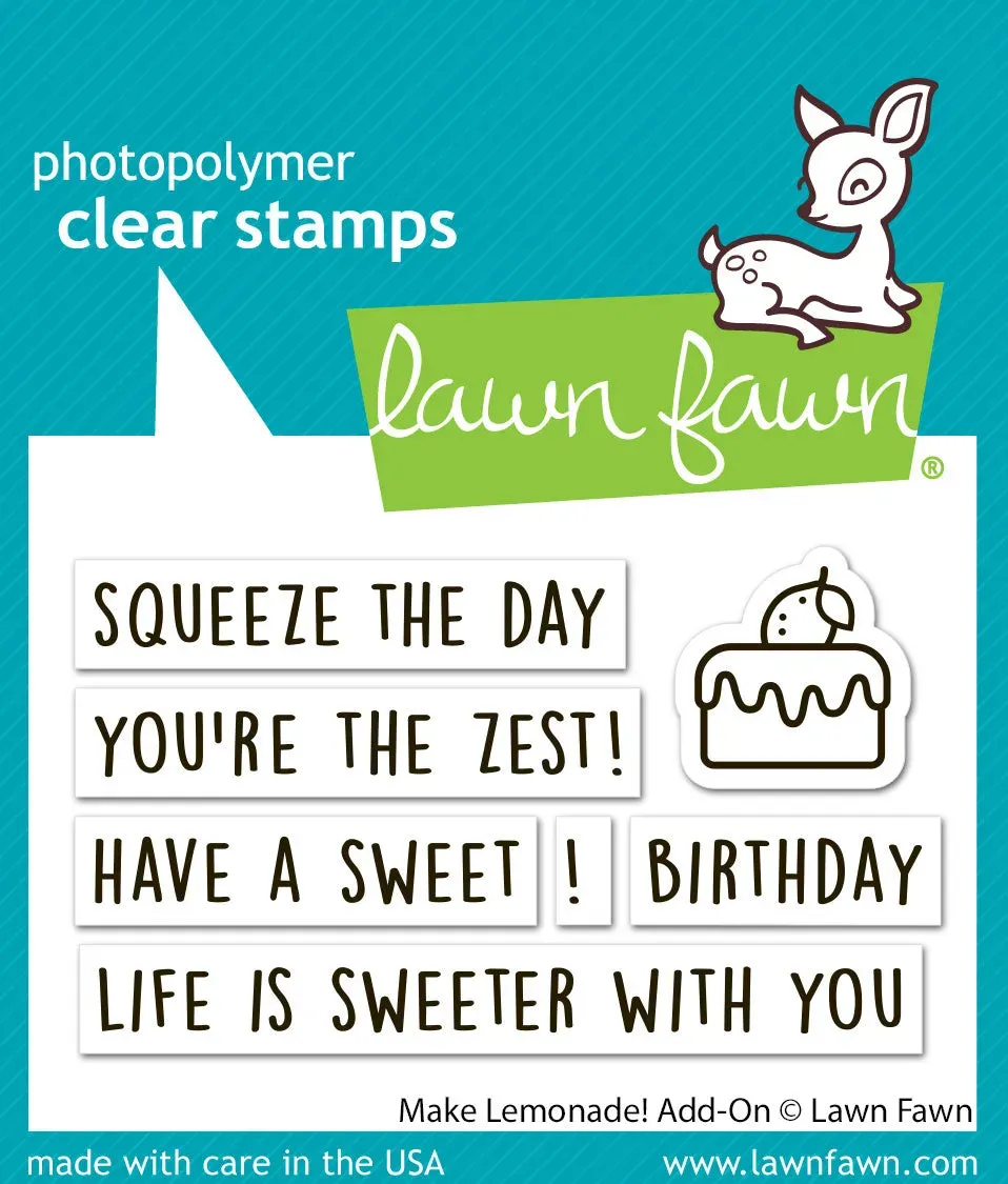 Lawn Fawn Make Lemonade Add-On Stempelset Zitrone